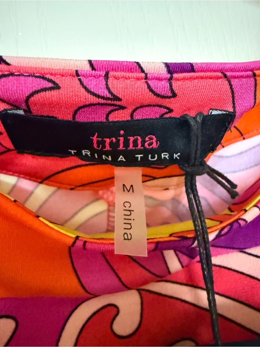 NWT Trina Turk Vinet Tie Sleeve Floral Mini Dress - Picture 4 of 5